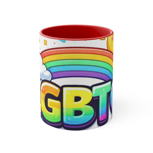 Accent MugsRainbow LGBT Coffee Mug – Colorful Pride Cup 🌈